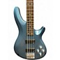 Used Schecter Guitar Research C4 4 String Ice Blue Metallic Electric Bass Guitar