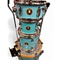 Used TAMA 4 Piece Club Jam Aqua Blue Drum Kit