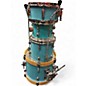 Used TAMA 4 Piece Club Jam Aqua Blue Drum Kit