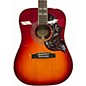 Used Epiphone Hummingbird hs Heritage Cherry Sunburst Acoustic Electric Guitar
