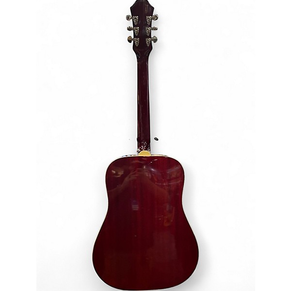 Used Epiphone Hummingbird hs Heritage Cherry Sunburst Acoustic Electric Guitar