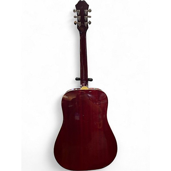 Used Epiphone Hummingbird hs Heritage Cherry Sunburst Acoustic Electric Guitar