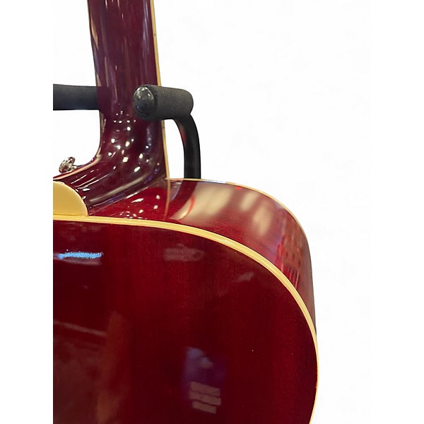 Used Epiphone Hummingbird hs Heritage Cherry Sunburst Acoustic Electric Guitar