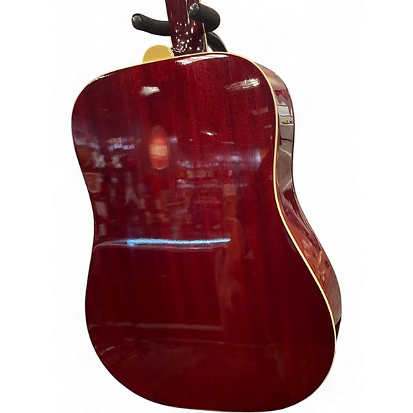 Used Epiphone Hummingbird hs Heritage Cherry Sunburst Acoustic Electric Guitar