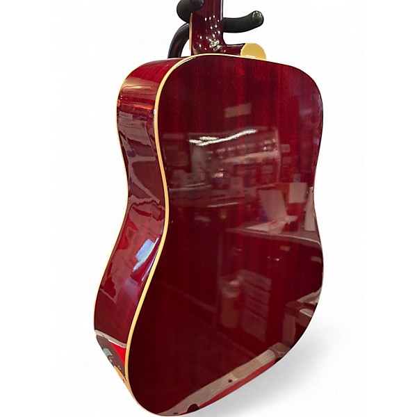 Used Epiphone Hummingbird hs Heritage Cherry Sunburst Acoustic Electric Guitar