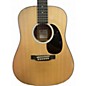 Used Martin dreadnaught junior Natural Acoustic Electric Guitar