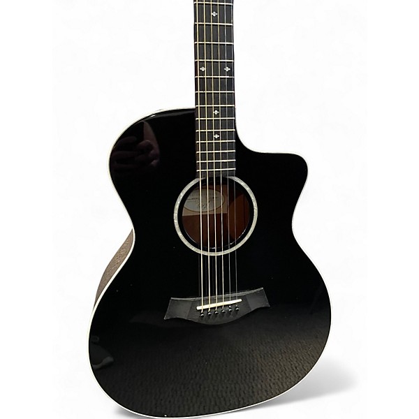 Used Taylor 214CE Deluxe Black Acoustic Electric Guitar