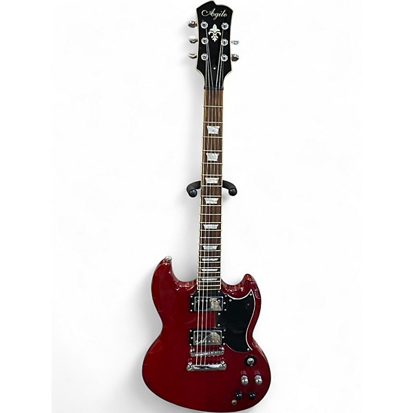 Used Agile VALKYRIE Cherry Solid Body Electric Guitar
