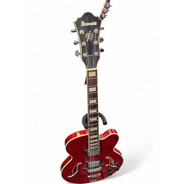 Used Ibanez AFS75T Artcore Cherry Hollow Body Electric Guitar