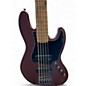 Used Squier Contemporary Active Jazz Bass HH V mocha Electric Bass Guitar