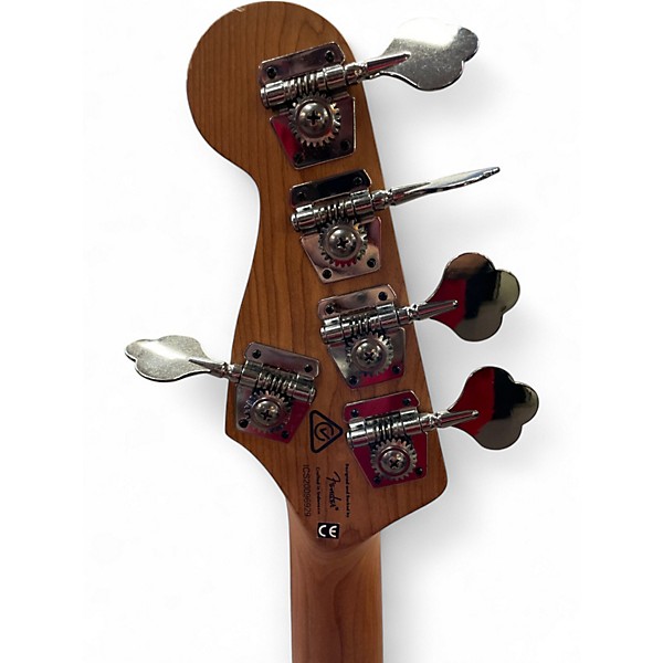 Used Squier Contemporary Active Jazz Bass HH V mocha Electric Bass Guitar