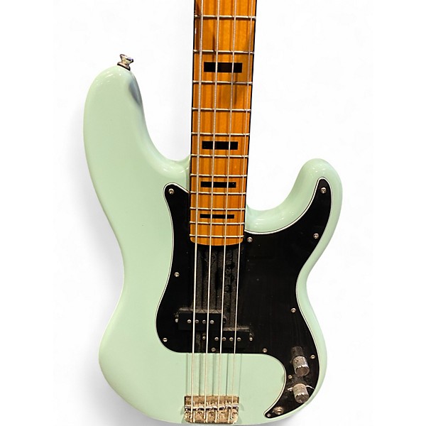 Used Squier FSR Classic Vibe '70s Precision Bass Surf Green Electric Bass Guitar