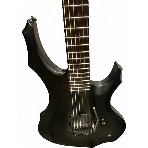 Used ESP LTD BLACK METAL  Black Solid Body Electric Guitar