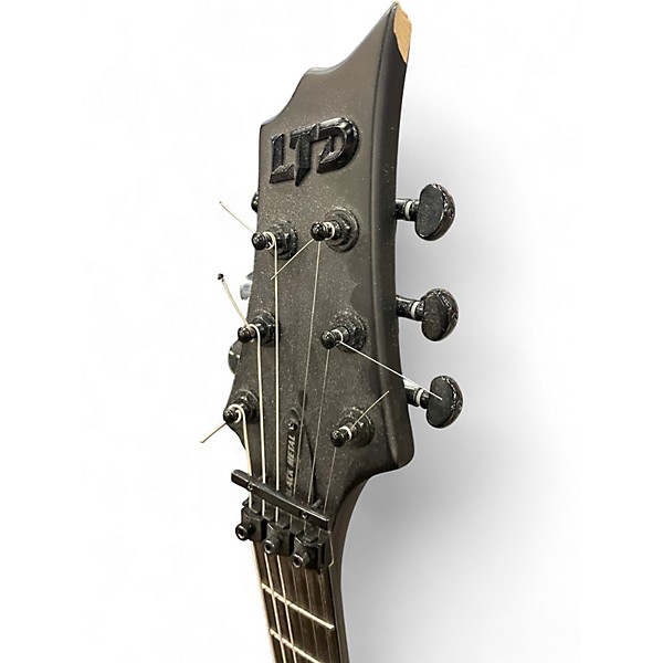 Used ESP LTD BLACK METAL  Black Solid Body Electric Guitar