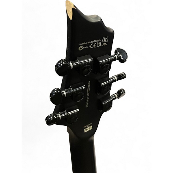 Used ESP LTD BLACK METAL  Black Solid Body Electric Guitar