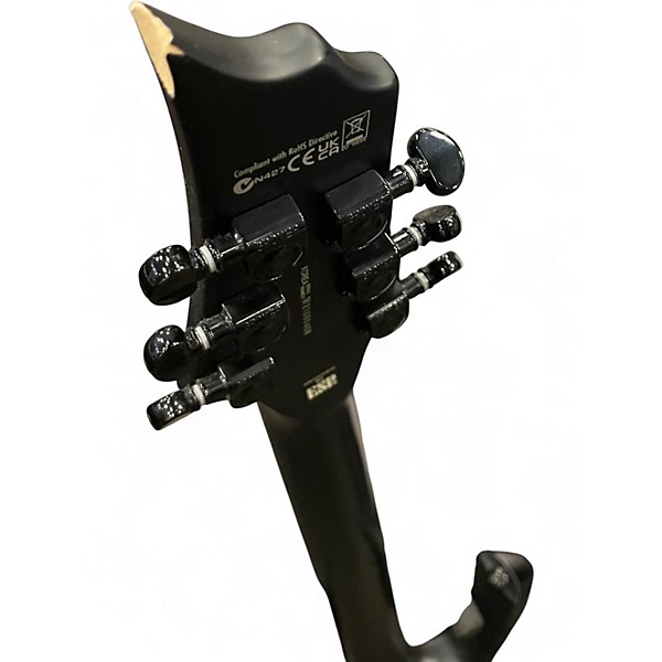 Used ESP LTD BLACK METAL  Black Solid Body Electric Guitar