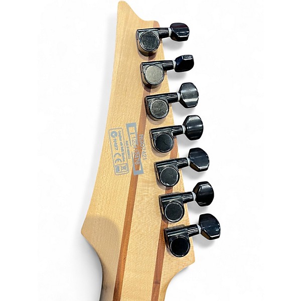 Used Ibanez RG7421-WNF Standard with Jatoba Fretboard Black Solid Body Electric Guitar