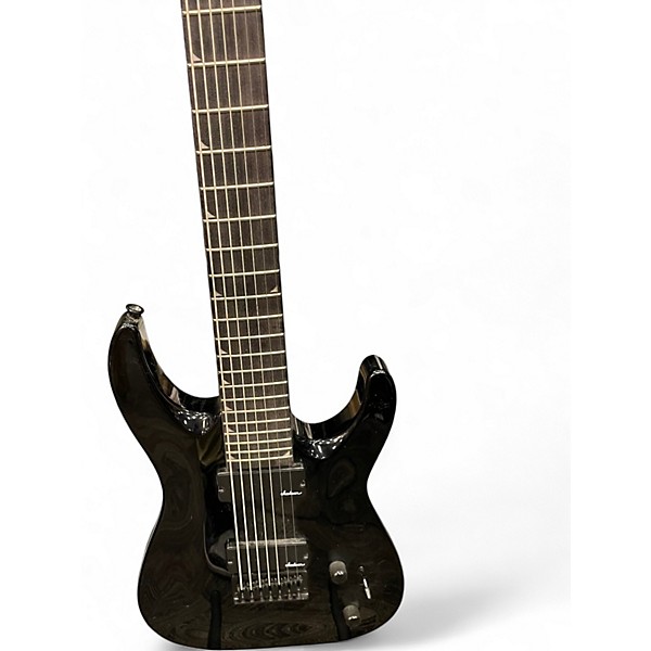 Used Jackson JS22-7 Dinky 7 String Black Solid Body Electric Guitar