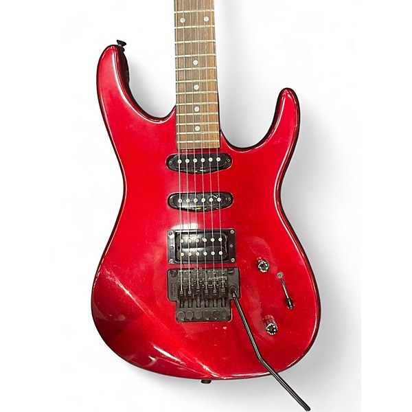 Used Squier HM Strat Red Solid Body Electric Guitar