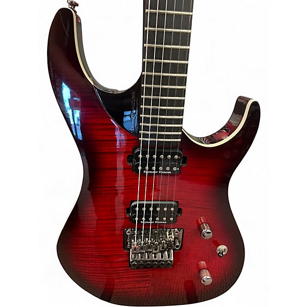 Used Washburn parallaxe Dark Cherry Burst Solid Body Electric Guitar