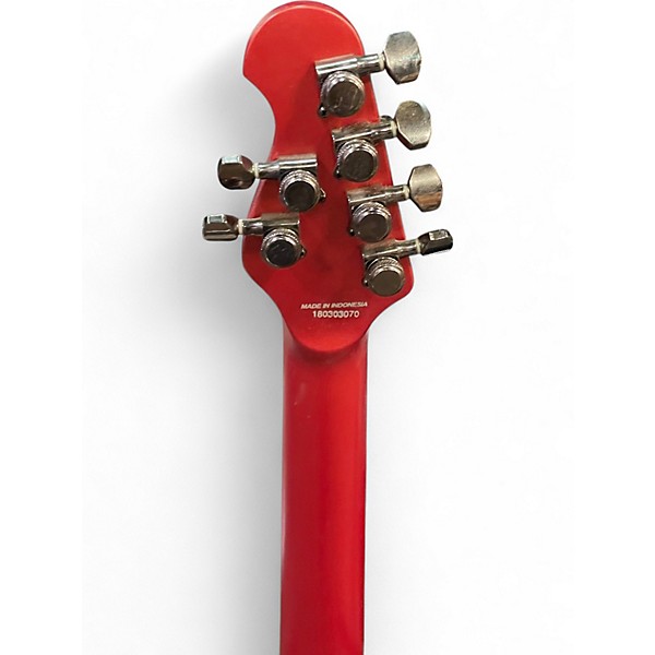 Used Sterling by Music Man MAJ100 JOHN PETRUCCI SIGNATURE ICED CRIMSON RED Solid Body Electric Guitar