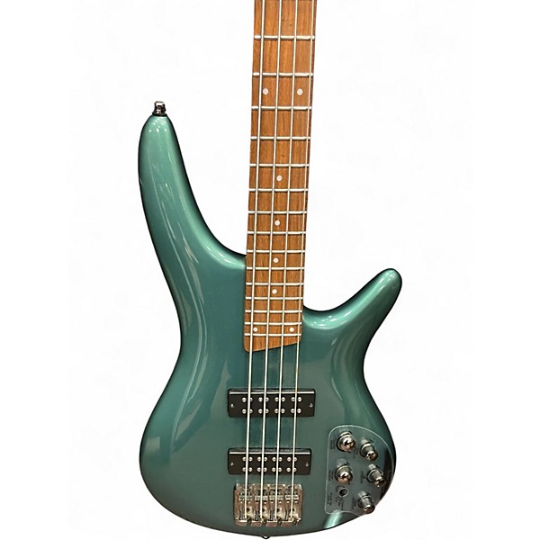 Used Ibanez SR300 Emerald Green Electric Bass Guitar