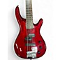 Used Alvarez AE800 Trans Red Electric Bass Guitar