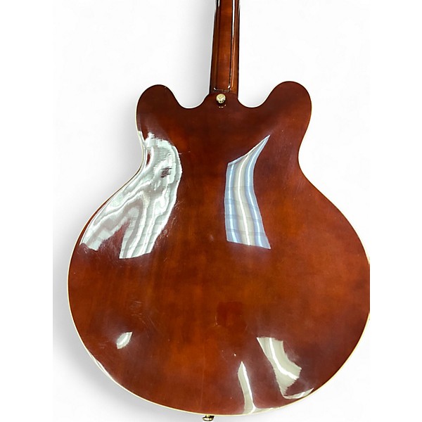 Used Epiphone Sheraton Brown Sunburst Hollow Body Electric Guitar