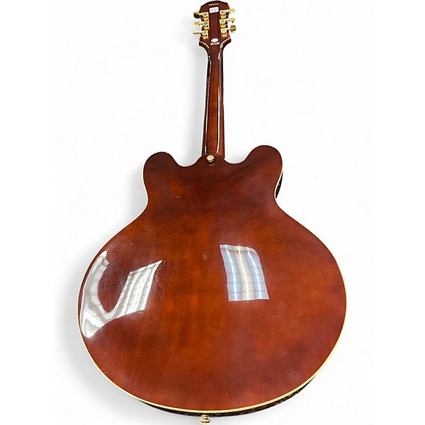 Used Epiphone Sheraton Brown Sunburst Hollow Body Electric Guitar