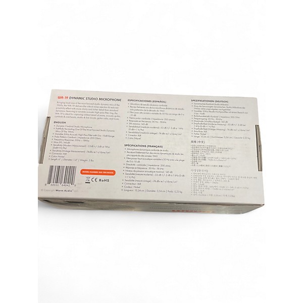 Used Warm Audio  WA-19  Dynamic Microphone