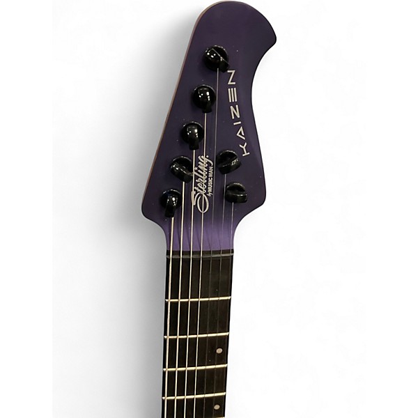 Used Sterling by Music Man Kaizen 7 string Firemist Purple Satin Solid Body Electric Guitar