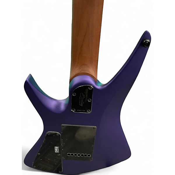 Used Sterling by Music Man Kaizen 7 string Firemist Purple Satin Solid Body Electric Guitar