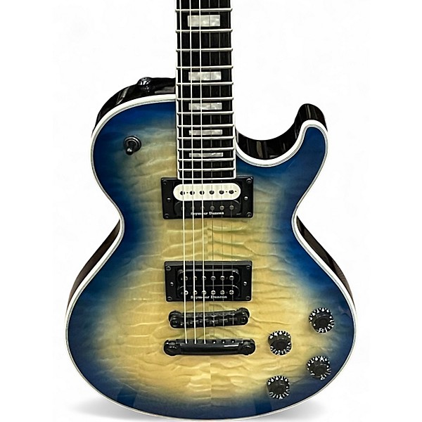 Used Dean Thoroughbred Ocean Blue Burst Solid Body Electric Guitar