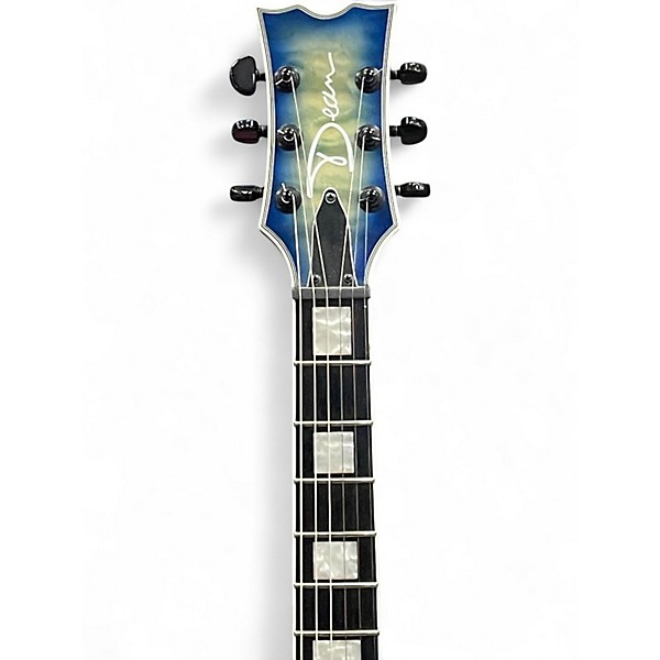 Used Dean Thoroughbred Ocean Blue Burst Solid Body Electric Guitar