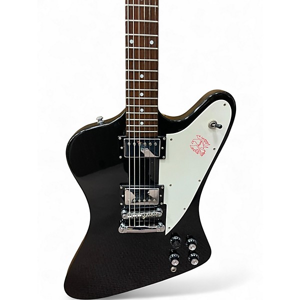 Used 2008 Epiphone Ltd Ed Custom Shop Firebird Black Solid Body Electric Guitar