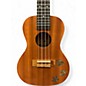 Used Maui Solid Ukelele with Turtle Inlay Natural Ukulele
