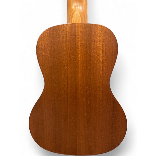 Used Maui Solid Ukelele with Turtle Inlay Natural Ukulele