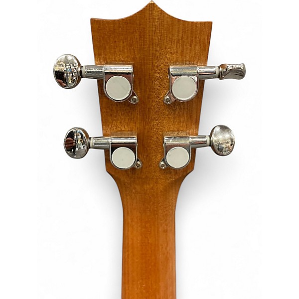 Used Maui Solid Ukelele with Turtle Inlay Natural Ukulele