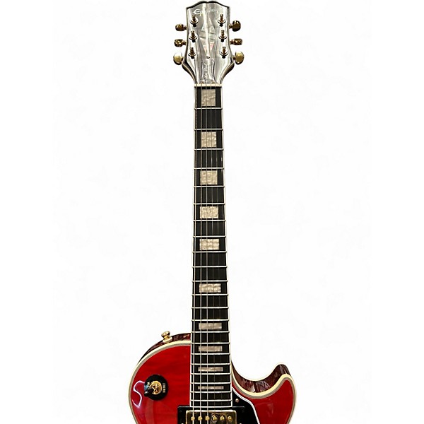 Used Epiphone Les Paul Custom Iced Tea Burst Solid Body Electric Guitar