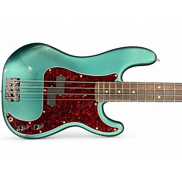 Used 2025 Fender American Professional Classic Precision  Faded Sherwood Green Metallic Electric Bass Guitar