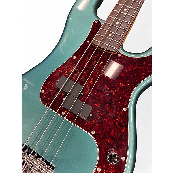 Used 2025 Fender American Professional Classic Precision  Faded Sherwood Green Metallic Electric Bass Guitar