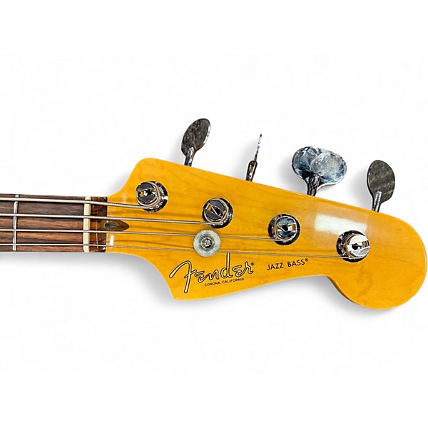 Used 2025 Fender American Professional Classic Jazz Faded Firemist Gold Electric Bass Guitar