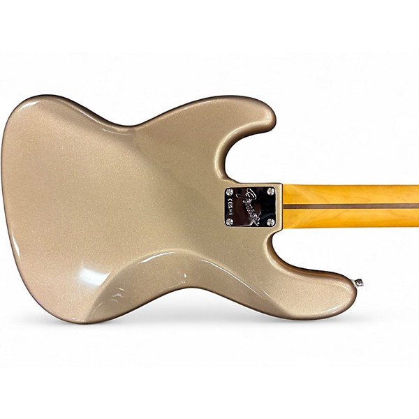 Used 2025 Fender American Professional Classic Jazz Faded Firemist Gold Electric Bass Guitar