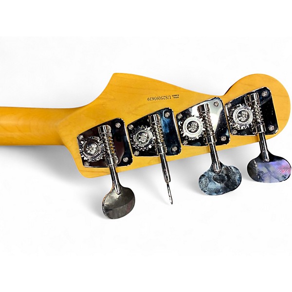 Used 2025 Fender American Professional Classic Jazz Faded Firemist Gold Electric Bass Guitar