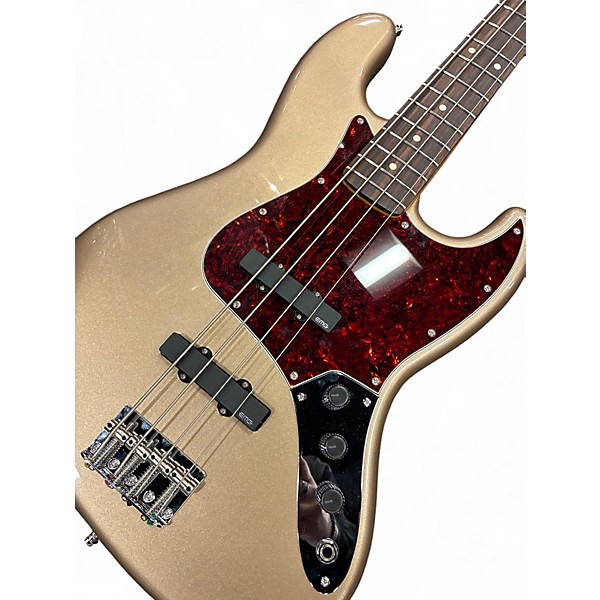 Used 2025 Fender American Professional Classic Jazz Faded Firemist Gold Electric Bass Guitar