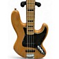 Used Squier STANDARD JAZZ Natural Electric Bass Guitar