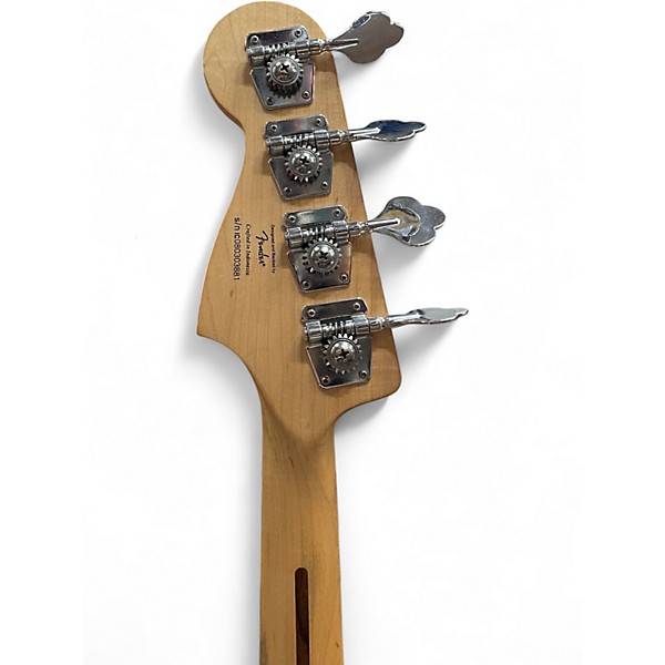 Used Squier STANDARD JAZZ Natural Electric Bass Guitar