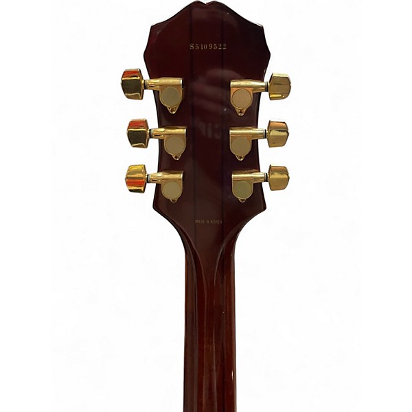 Used Epiphone Sheraton Tobacco Burst Hollow Body Electric Guitar