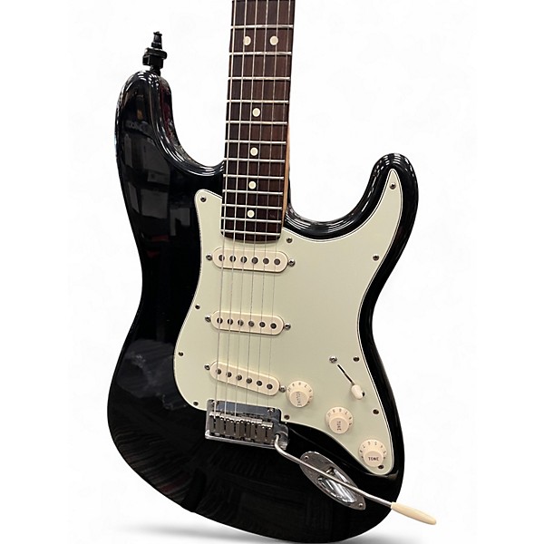 Used Fender American Stratocaster Black Solid Body Electric Guitar