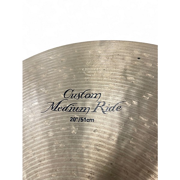 Used Zildjian 20in K Custom Medium Ride Cymbal